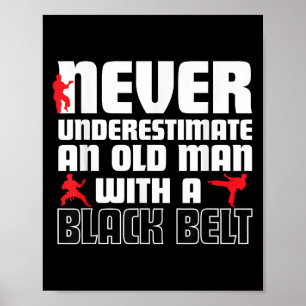 Poster Camisa Legal de Humor de Karatê para Homens. Arte 