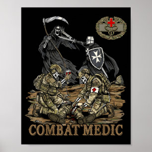 Poster Camisa Médico de Combate 68w Veterano Médico