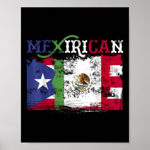 Poster Camisa mexicana, Porto Rico Bandeira Tee, Cinco De