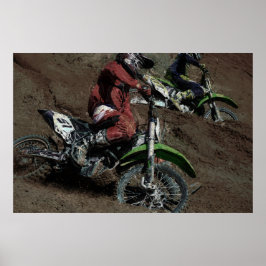 Póster Camisa-Motocross-Dirt-Bike-Raios