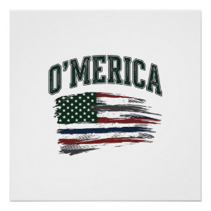 Póster Camisa O’Merica Vintage Envelhecida Design de Band