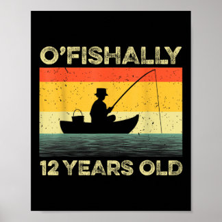 Poster Camisa Ofishally 12 Anos de Idade 12º Aniversário 