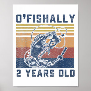 Poster Camisa Ofishally 2 Anos de Idade 2º Aniversário de
