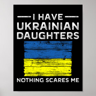 Poster Camisa Pai Filha Nada Me Assusta Mãe Ucraniana