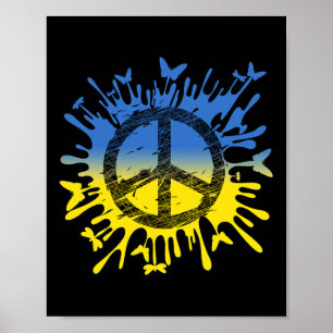 Poster Camisa Paz Para a Ucrânia Mostre Seu Apoio Para a