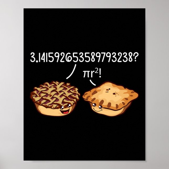 Poster Camisa Pi Dia Camisa Pi R Fórmula Matemática Pie K (Frente)
