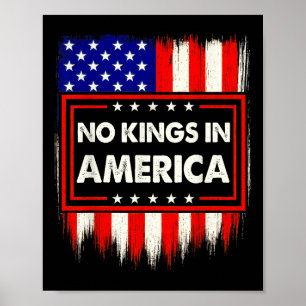 Poster Camisa Política Com Padrão De Bandeira Dos EUA Sem