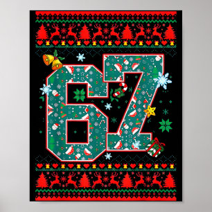 Poster Camisa Retro 67 Six Seven Natal Meme