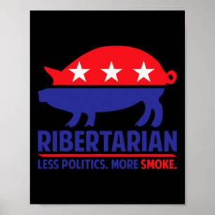 Poster Camisa Ribertarian Churrasco E Grelhar