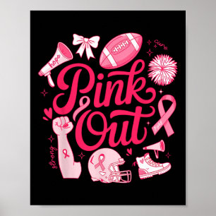 Poster Camisa Rosa Homens Meninos Filhos Calçados Cancer