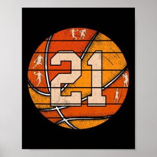 Poster Camisa Sketll Número #21 Jersey Love Sketll Jogado