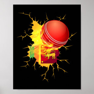 Poster Camisa Sri Lanka Cricket Presente
