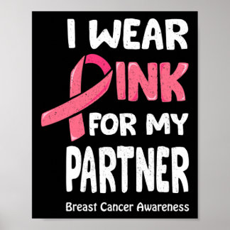 Poster Camisa T do parceiro de Cancer de mama