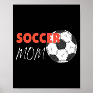 Poster Camisa T Vintage Futebol de Mãe de Futebol 4