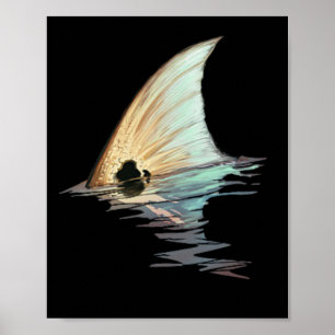 Poster Camisa Tailing Redfish Redfish Tail Red Drum Fish