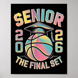 Poster Camisa Tie Dye De 2026 Senior Sketll O Conjunto Fi