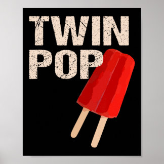 Poster Camisa Twin Pop Presente Para Vovô Gêmeos Pai Dia