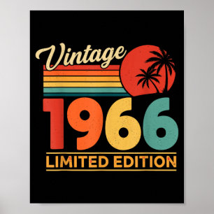 Poster Camisa Vintage 1966 Lied Edition 60º Aniversário