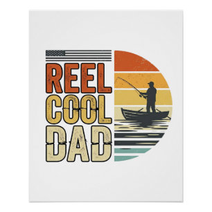Póster Camisa Vintage de Pesca para Pai Super Legal Desig