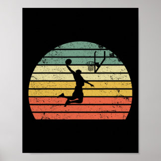 Poster Camisa Vintage Retro Sketll Dunk Sunset Colorida