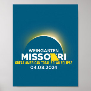 Poster Camisa Weingarten Missouri Mo Eclipse Solar Total