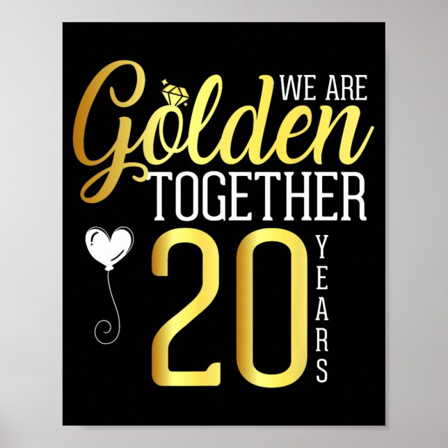Poster Camisas De 20 De 20 Anos Para Casais (Frente)