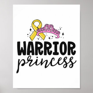 Poster Camisas De Cancer Para Crianças Meninas Guerreiros