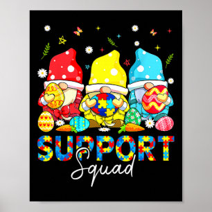 Poster Camisas de Consciência dos Gnomos Autismo Suportam