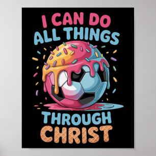 Poster Camisas de Futebol Cristãs Meninos Crianças Juvent