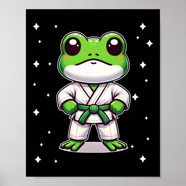 Poster Camisas De Karate Engraçadas Para Crianças (Frente)