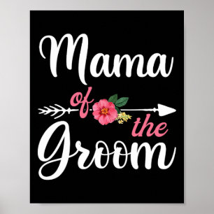 Poster Camisas de Mãe do Noivo para Mulheres 