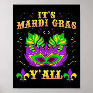Poster Camisas de Mardi Gras para Mulheres É Mardi Gras Y