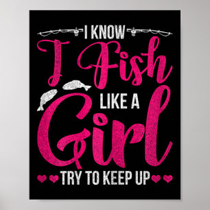 Poster Camisas De Pesca Para Raparigas Peixes B