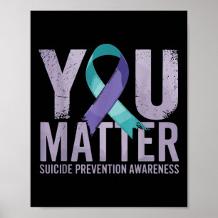 Poster Camisas de Prevenção de Suicídios Camisa de Consci