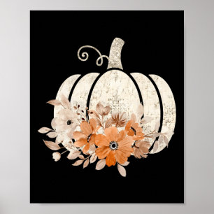 Poster Camisas De Queda Mulheres Vintage Pumpkin Autumn G