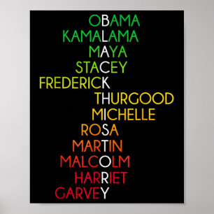 Poster Camisas do Mês da História Negra Para Homens Mulhe