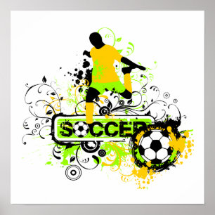 Póster Camisas e presentes do futebol T