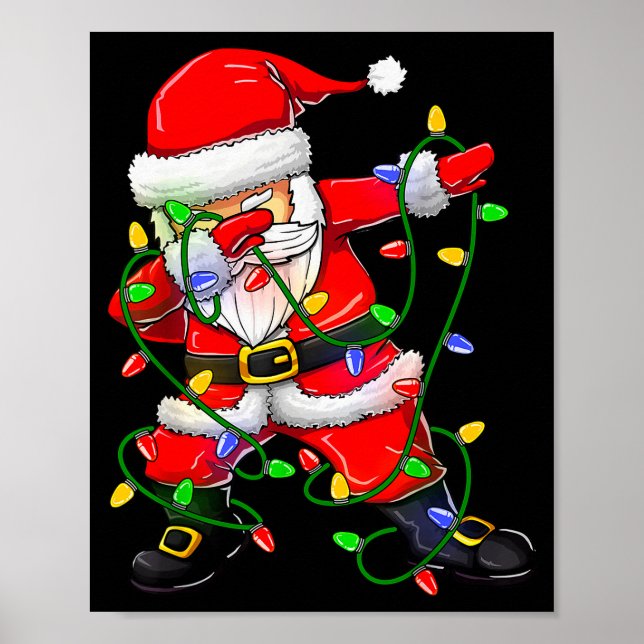 Poster Camisas engraçadas de Natal para mulheres Dabbing  (Frente)