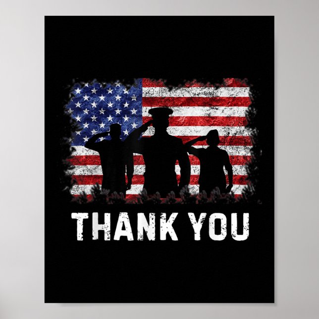 Poster Camisas Patrióticas de Agradecimento Dia da Memóri (Frente)