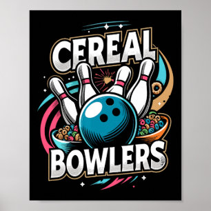 Poster Camiseiros Cereais Camiseiros Lâmpada de Boliche C