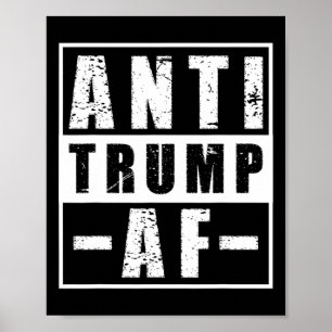 Poster Camiseta Anti Trump Af Ousada Humor Político Liber