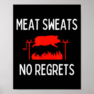 Poster Camiseta Carne Suor Sem Arrependimentos Churrasco