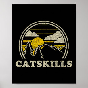 Poster Camiseta Catskills Nova York Ny Vintage Montanhism