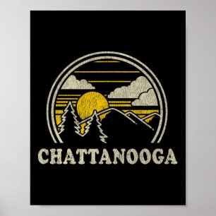 Poster Camiseta Chattanooga Tennessee Tn Vintage Caminhad