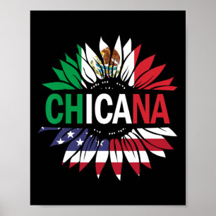 Poster Camiseta Chicana Homens Mulheres Crianças Meninas 