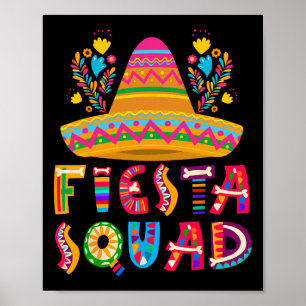 Poster Camiseta Cinco De Mayo Para Grupo Fiesta Squad Cin