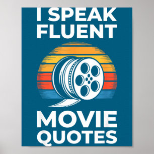 Poster Camiseta Citações de Filmes Fluente Eu Homens Mulh