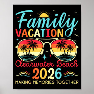 Poster Camiseta Clearwater Beach Flórida Férias em Famíli