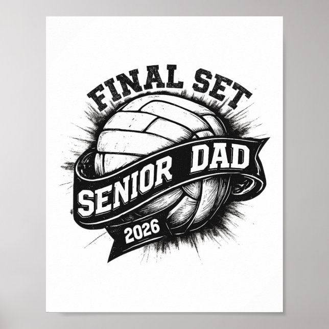 Poster Camiseta Conjunto Final Pai de Veterano Vôlei Grad (Frente)