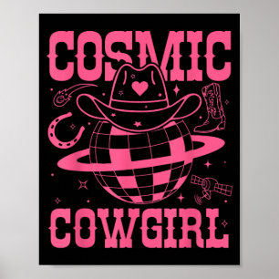 Poster Camiseta Cosmic Space Cowgirls Festa de Despedida